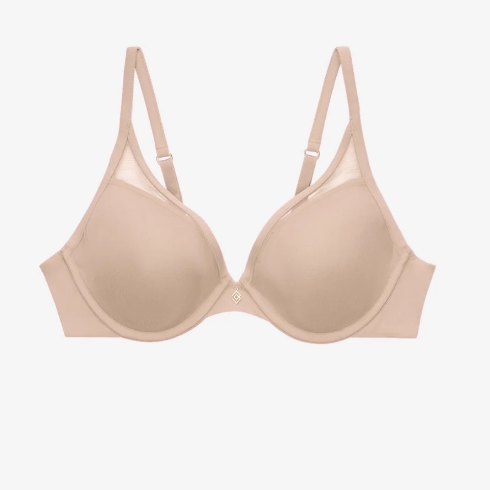 ThirdLove Tan/Nude 24/7 Classic Contour Plunge Bra